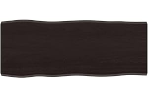 vidaXL Tablero de Mesa, Superficie de Estantería, Balda de Repuesto Reemplazo, Tablero de Bricolaje Comedor, Madera Tratada Borde Vivo Marrón