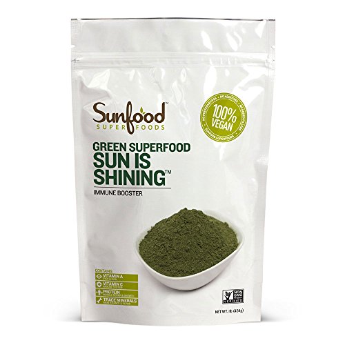 Sun Is Shining Green Superfood, 1 lb (454 g) - Sunfood - UK Seller