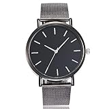 Vansvar Mode Damen Beiläufig Uhren Quarz Rostfreier Stahl Band Marmor Gurt Analoge Armbanduhr Uhr Groveerble