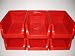 Produktbild 6 Stapelboxen, Lagerboxen, Sichtboxen, Allit Gr. 4 rot B.=173 x T.=265 x H.=125 mm ProfiPlus