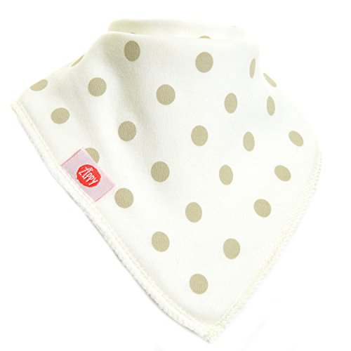 Zippy Fun Bandana Dribble Bibs for Baby Girls and Toddlers (Stylish Cream set, pack of 4)