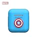 Produktbild Marvel Avengers Endgame AirPods Schutzhülle aus Silikon und Skin kompatibel mit Apple Airpods 1 und AirPods 2 [LED vorne Nicht sichtbar] Blue-Captain America