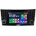 Produktbild PUMPKIN Autoradio Moniceiver DVD Player für Mercedes-Benz E-Klasse W211(2002-2009) W219(2004-2011) mit GPS Navigation Unsterstützt Bluetooth FM RDS Radio USB SD Lenkradfernbedienung 7 Zoll Touchscreen