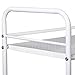 tinkertonk 3 Shelf Large Beauty Salon Trolley Cart Spa Storage Tray Therapy Dentist Hairdresser Treatments, White