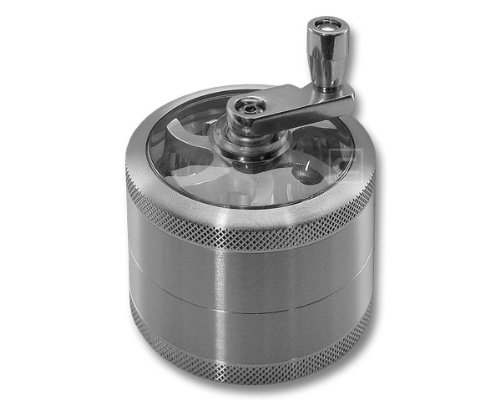 Kurbel – Grinder 63 mm Siebgrinder Alugrinder Aluminium Versandkostenfei / Free Shipping - 3