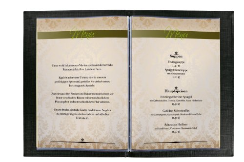 Sigel DP273 Motiv-Papier „Menu“, Briefpapier 90 g DIN A4, 50 Blatt - 4