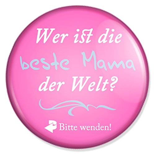 Spruch Wer ist die beste Mama der Welt Schminkspiegel, Taschenspiegel Schminkspiegel Reisespiegel Handspiegelmit 59 mm Durchmesser