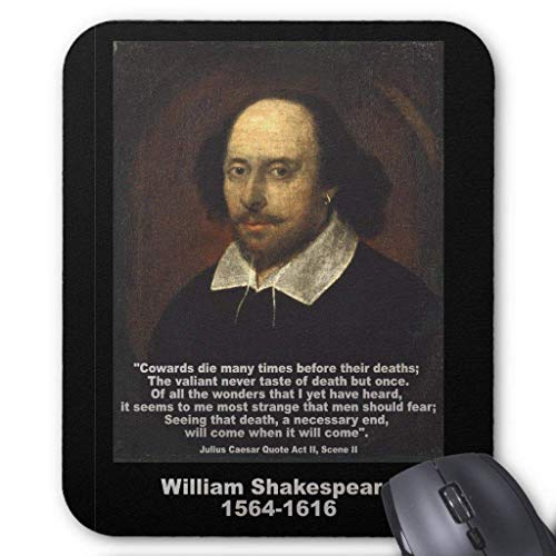 Preisvergleich Produktbild William Shakespeare Quote: Julius Caesar Mouse Pad