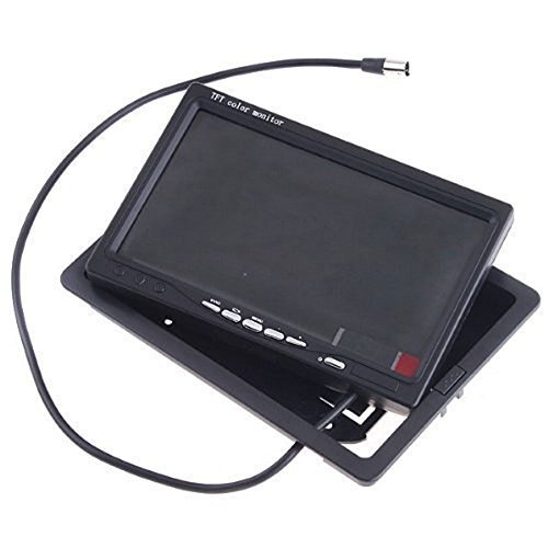 BW 7 inch High Resolution 800*480 TFT Color LCD Car Rear View Camera Monitor Support Rotating The Screen and 2 AV Inputs