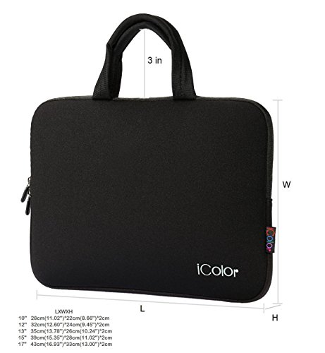 iColor Schmetterling Netbook- und Chromebook- Tasche Notebooktasche Laptoptasche Schutzh  lle f  r Gr    e 11 6 12 12 1 Zoll  mit Tragegriff DEIHB12-0
