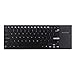 Produktbild Nowakk ipazzport Mid-Size Wireless Keyboard und Touchpad mit 3-Farben-Hintergrundbeleuchtung in 2,4 GHz USB und Bluetooth erhältlich - KP-810-35H (Schwarz RF)