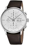Junghans Meister Herren-Armbanduhr 40.7mm Armband Leder Automatik 027/4120.01