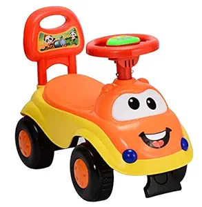 Goyals Magic Ride On Push Car Rider For Kids With Music, 1-3 Years - Orange