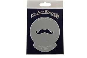 AIRART Moustache Curled Stencil Reusable & Flexible for Cakes & Crafts