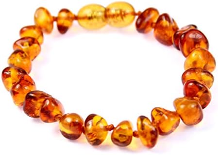 100% Genuine Amber Anklet / Bracelet Knotted from UK Dristriibutor 21 CM