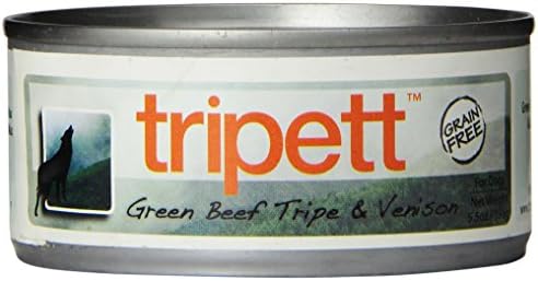 PETKIND 328026 Tripett Green Beef Tripe with Venison for Pets, 5.5-Ounce Can by PetKind