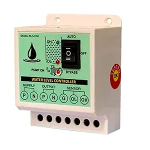 XCELLENT Fully Automatic Water Level Controller and Indicator with 3 Sensors (White)