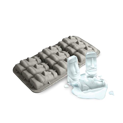 Preisvergleich Produktbild TotalCadeau Becken Eiswürfelbereiter und Schokolade in Form von Moai