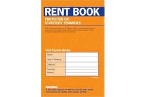 COUNTY STATIONERY Rent Book 16 Page Protected Or Statutory Tenancies Book (C235)