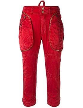 Faith Connexion Pantaloni Donna W1501T00042600 Cotone Rosso