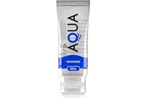 SPAINBOX Aqua Lubricante base de agua, hipoalergénico, no mancha la ropa, larga duración (50 ml)