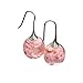 Price comparison product image Popular Female Earrings, Ladies Pierced Eardrop Pendant Drops Jewelry Ear Stud Creative Resin Dry Flower Ball Hook Earrings for Women Clearance Sales (Pink)