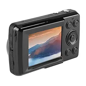 HD Mini Digital Cameras, Point and Shoot Digital Cameras 2.4-inch 16MP 720P 30FPS 4X-Zoom Video Camera Camcorder for Kids,Teenagers,Camping,Outdoors,School(Black)