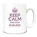 Produktbild Pink Keep Calm und Love Burundi Tasse TXT 1714
