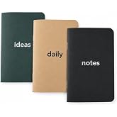 PATARA Cep Not Defteri, 3'l&uuml; Defter Seti, &Ccedil;izgili, &Ccedil;izgisiz, Noktalı MIXED | Pocket Notebook &bull; Mini Defter &bull; 48 Sayfa &bull; 100 g