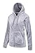 Mountain Warehouse Snaggle Womens Hooded Insulating Full Zip Pockets Adjustable Fleece Grey 12