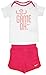 Nike Infants Sunsport Knit T-Shirt and Shorts Set for 3 - 6 Months (White/ Pink)