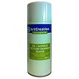 Barniz brillante para óleo y acrílico en spray de 400 ml de ArtCreation. No amarillea. Se utiliza muy fácilmente, tan solo hay que aplicar una fina capa directamente sobre la pintura cuando los colores estén totalmente secos.