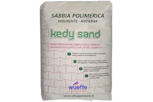 WUEFFE Sabbia Polimerica in sacco da 25 kg. per fughe pavimentazioni esterne (Grigio, 1)