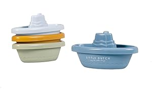 Little Dutch- Barcos de baño, Color Azul (Rubo Toys 2007436)