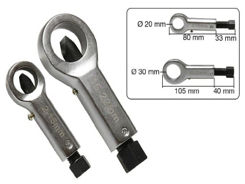 2 teiliges Set Mutternsprenger 2 - 15 mm und 15 - 22 mm