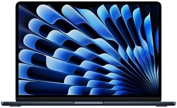 Apple MacBook Air 13'' con chip M5: progettato per l’AI, display Liquid Retina da 13,6'', 16GB di memoria unificata, 512 GB di archiviazione SSD, 10 CPU, 8 GPU, Wi Fi 7 – Mezzanotte