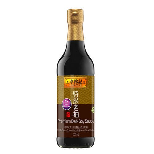 Lee Kum Kee Salsa de soja, oscuro, Premium, 2 unidades (2 x 500 ml)