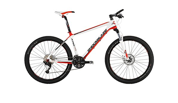 SHOCKBLAZE BK12SB0550 KRS PRO Mountain Bike, Bianco : Sport e tempo libero