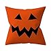 Produktbild Eternali Halloween Kissenhülle Mikrofaser Deko Zierkissenbezüge Kissenbezüge Kürbis-Print Bat Hexe Teufel Gedruckt Kissen SofaKissen Sofa Büro Wohnzimmer Schlafzimmer Terrasse Dekor Kissenhülle