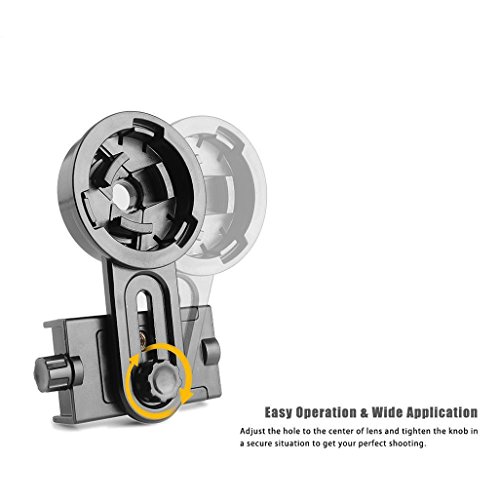 Careshine telescopio connessione mobile phone Holder staffa a scomparsa multifunzione regolabile adattatore universale per collegare il tuo telefono cellulare clipÂ â€“Â qualsiasi telefono cellulare a una varietÃ  di ottica