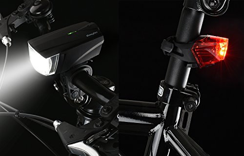StVZO Thunder Horn Fahrrad Licht Set,ONEU Superhell USB Wiederaufladbar Fahrradbeleuchtung sets,Horn Frontlichter und Fahrrad Rücklicht,Wasserdichte Sport Fahrradlampe Sets Genehmigt Germen Road Safety Regeln - 2