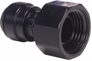 COOL PRODUCTS 12mm Push Fit × 3/4″ BSP Female John Guest Acetal Black Female Adaptor Ideal for Caravan/Motorhome/Boat/Camper, Part Number CM321216E