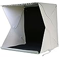 Walgreen® 40cm Portable Studio,Foldable Light Box for Photography with LED Light Mini Booth Shooting Tent kit Equipped With Background Cloths Built In Light and USB Cable (Black)