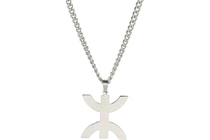 EUEAVAN Collier pendentif symbole berbère africain Collier ethnique africain Tribu musulmane Egypte Bijoux religieux Femmes Hommes