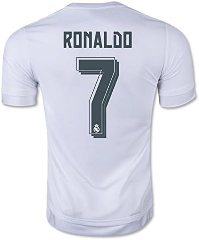 2016 UEFA Champions League Real Madrid CF 7 Cristiano Ronaldo Home Football Soccer Jersey In White
