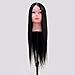 Neverland Professional 24" 50% Real Human Hair Training Head With Free Clamp For College and Professional Use Black #1B