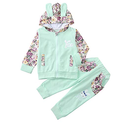 Preisvergleich Produktbild Babykleidung Mädchen Outfits,Sunday Baby Mädchen Sweatjacke Flower Hosen Herbst Winter Kleidung Set Kleinkind Sportanzug Neugeborenen Kleidung Set