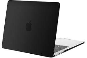 MOSISO Funda Compatible con MacBook Air 13,6 Pulgadas M4 M3 M2 A3240 A3113 A2681, Protectora Carcasa Plástico Funda para MacBook Air 13 Pulgadas M4 M3 M2 2025 2024 2022 Release, Negro