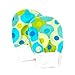 Stay On Baby Mittens Set of 2 Sizes (0-6m & 6-12m) - Green and Blue Dots