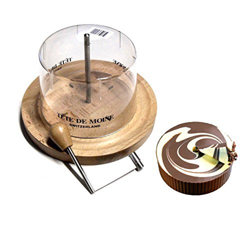 KOMPLETT-SET KÄSEHOBEL+CHOCO ROULETTE WEISS MARMORIERT ® + HAUBE